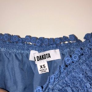 BB Dakota Dresses - Lacy blue mini dress! BB Dakota Dresses - Lacy blue mini dress!